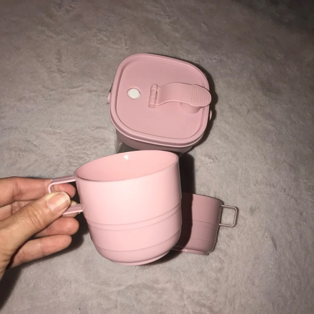 Portable Water Juice Container With Cups for Dining Cafe Picnic New - Picture 12 of 14